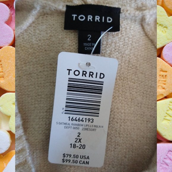 Rainbow lips hooded sweater - Picture 7 of 8